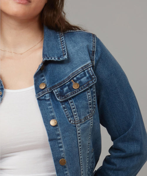 Gabriella Classic Jean Jacket - Premium jackets from Lola Jeans - Just $120! Shop now at Mary Walter