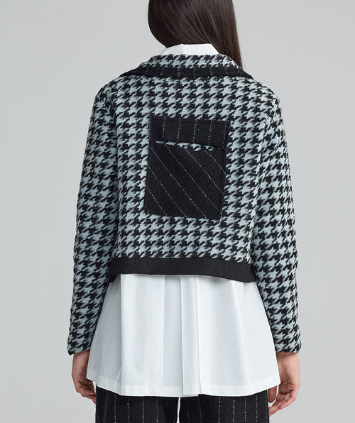 Luukaa Novara Houndstooth Boxy Jacket