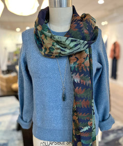 Soft Marled Denim Pullover