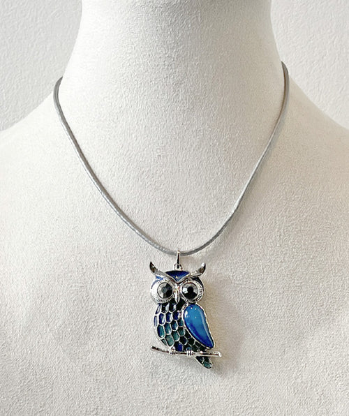 Short owl necklace - Premium necklaces from Mary Walter - Just $60! Shop now at Mary Walter