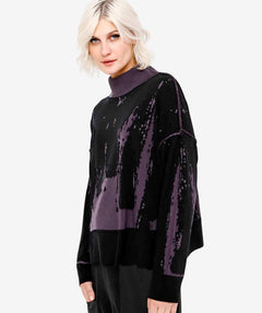 Ozai n Ku Void Reversible Pullover Grape One Size