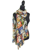 Bastille Paris Postcard Scarf