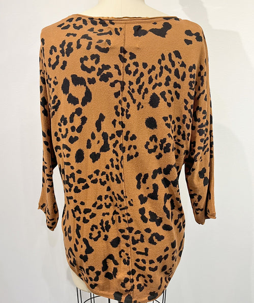 Easy animal tunic cognac