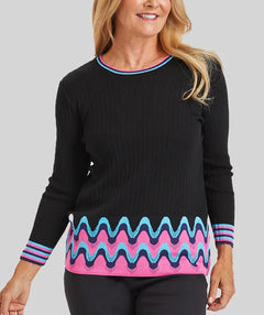 The Wave Rib Knit Top - Premium tops from Peace of Cloth - Just $87! Shop now at Mary Walter