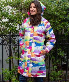 Waterproof raincoat umbrella multicolor