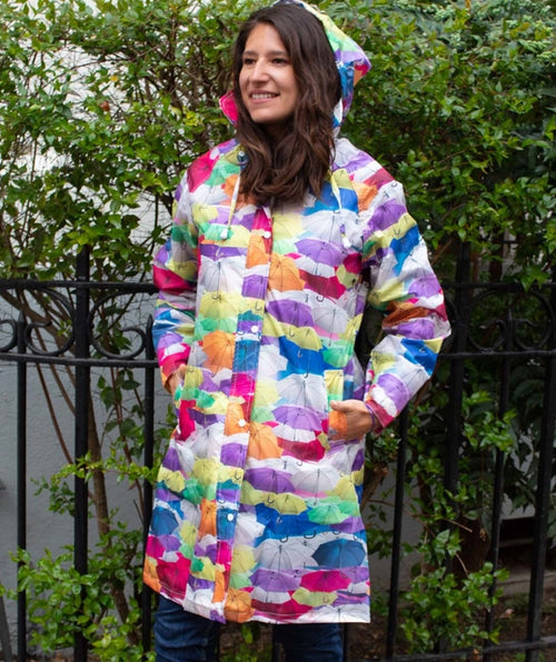 Waterproof raincoat umbrella multicolor