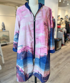 Fab Reversible Raincoat Blue Horizon size Small