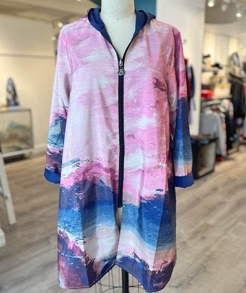 Fab Reversible Raincoat Blue Horizon size Small