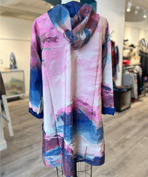 Fab Reversible Raincoat Blue Horizon size Small