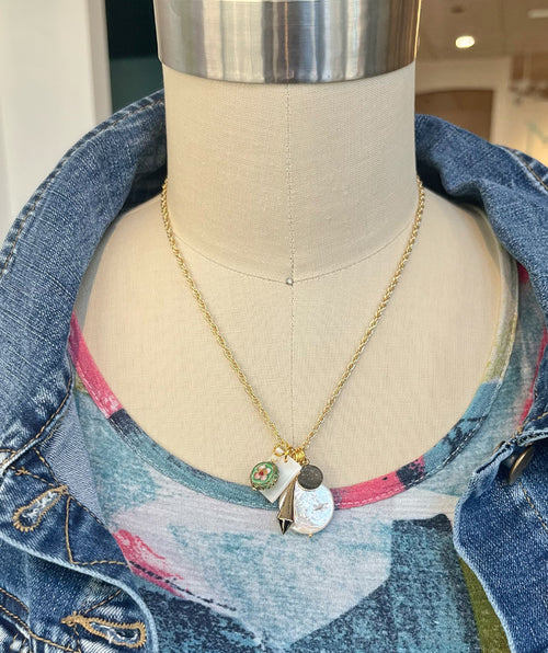 Sandrine France Shimmer Necklace