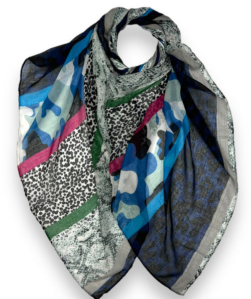 Mixed media scarf - Premium scarves from Mary Walter - Just $30! Shop now at Mary Walter