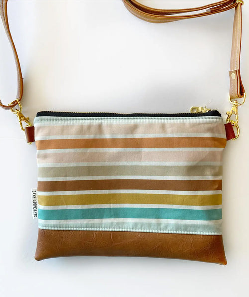 Boho stripe crossbody bag