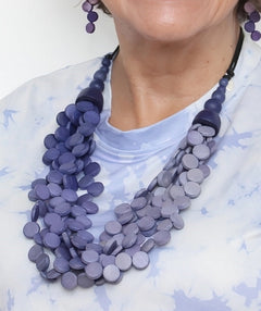Sylca Purple Ombre Gillian Necklace