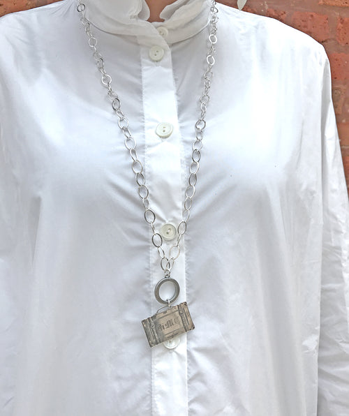 Suitcase necklace silver - Premium necklaces from Apunto - Just $250! Shop now at Mary Walter