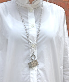 Suitcase necklace silver - Premium necklaces from Apunto - Just $250! Shop now at Mary Walter