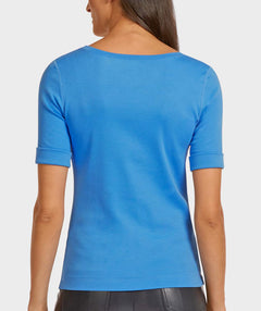 Rib Cuff Tee - Premium tops from Marc Cain - Just $48! Shop now at Mary Walter