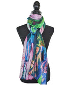 Paradise Leaf Print Scarf Wrap