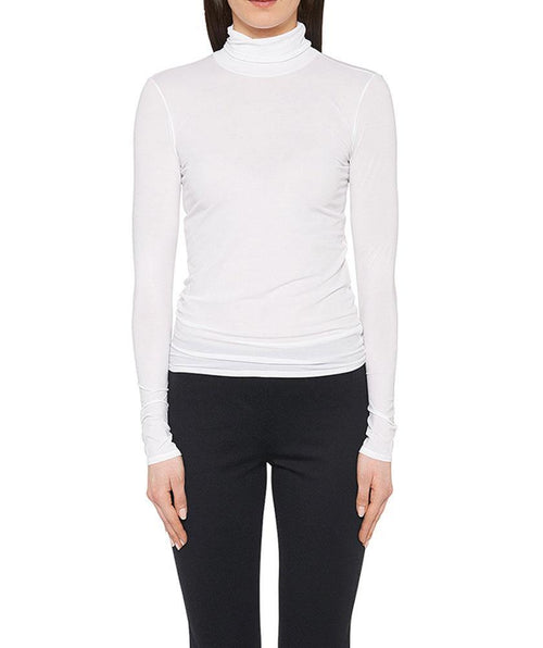 Babyskin Turtleneck White - Premium tops from Marc Cain - Just $198! Shop now at Mary Walter