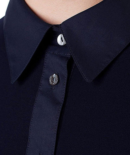 Babyskin blouse Navy - Premium tops from Marc Cain - Just $340! Shop now at Mary Walter
