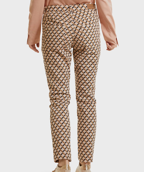 Lattice pattern jean - Premium pants from Marc Cain - Just $107.20! Shop now at Mary Walter