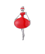 Lady in Red Pin