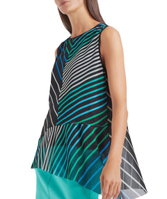 Funky Stripe Tank Midnight - Premium tops from Marc Cain - Just $127! Shop now at Mary Walter