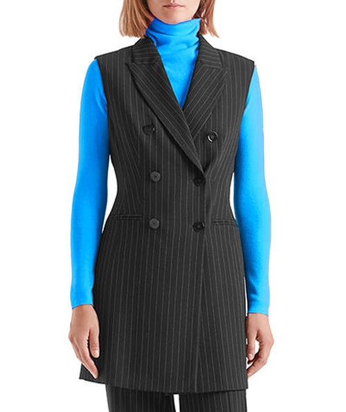 Pinstripe Vest - Premium Vests from Marc Cain - Just $224! Shop now at Mary Walter