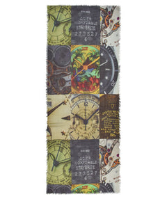 Ten-after clock scarf - Premium scarves from DUPATTA - Just $94! Shop now at Mary Walter