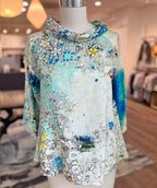 3 Potato Floral Sketch Soft Funnel Top