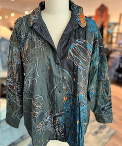 3 Potato Reversible Jacket Bold Autumn Swirl