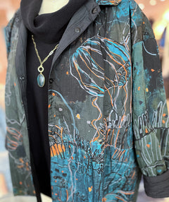 3 Potato Reversible Jacket Bold Autumn Swirl