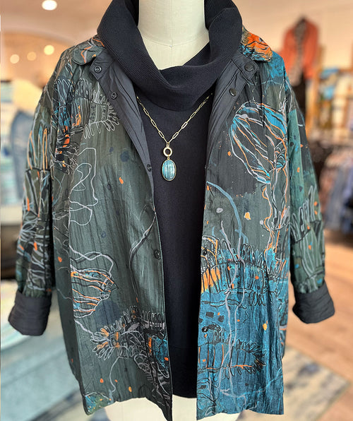 3 Potato Reversible Jacket Bold Autumn Swirl