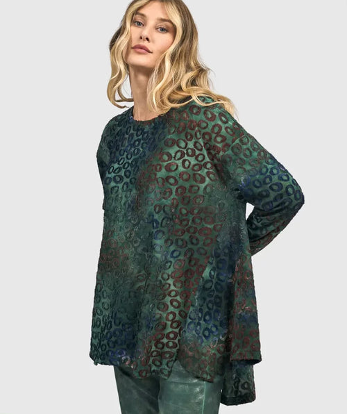 Alembika Oversized Treasure Trapeze Top Lagoon