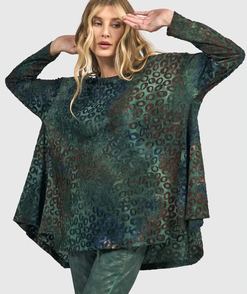 Alembika Oversized Treasure Trapeze Top Lagoon