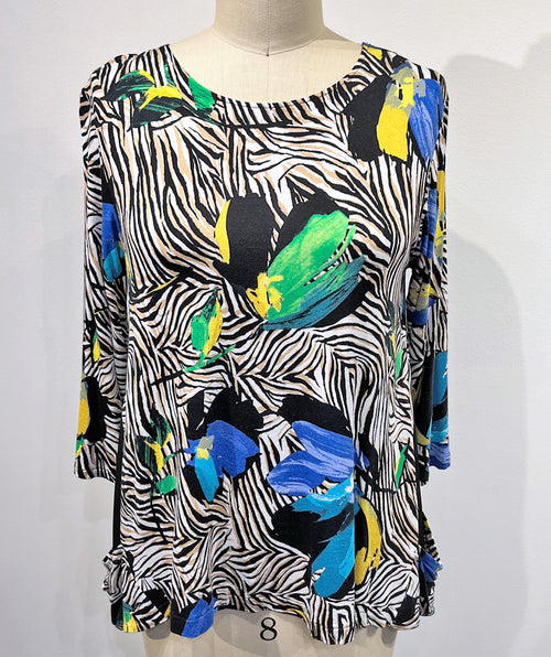Animal/floral easy swing tunic Size Small - Premium tops from Andria Lieu - Just $60! Shop now at Mary Walter