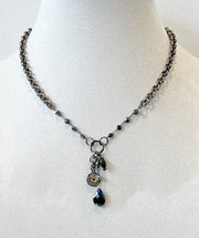 Onyx and eye necklace