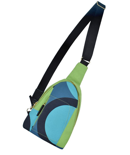 Aqua Colorblock Crossbody - Premium Bags from Mary Walter - Just $80! Shop now at Mary Walter