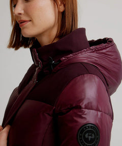 Long puffer coat merlot - Premium Coats from ARCTIC EXPEDITION - Just $165! Shop now at Mary Walter