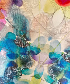 Azure Watercolor Scarf