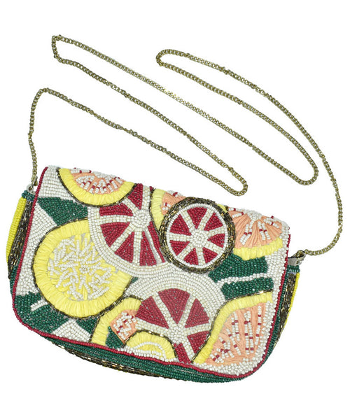 Chiquita Citrus Beaded Bag - Premium Bags from Mary Walter - Just $80! Shop now at Mary Walter