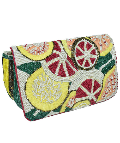 Chiquita Citrus Beaded Bag - Premium Bags from Mary Walter - Just $80! Shop now at Mary Walter