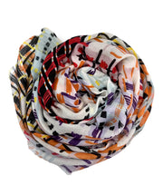 Basket weave print scarf