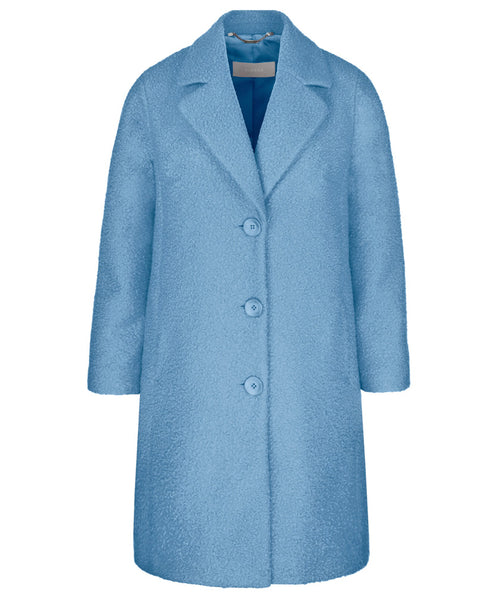 Bianca Boucle Coat Blue Cloud