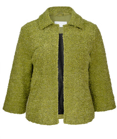 Bianca Boucle Open Jacket Moss