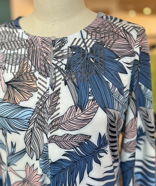 Bianca Leaves and Feathers Knit Dress