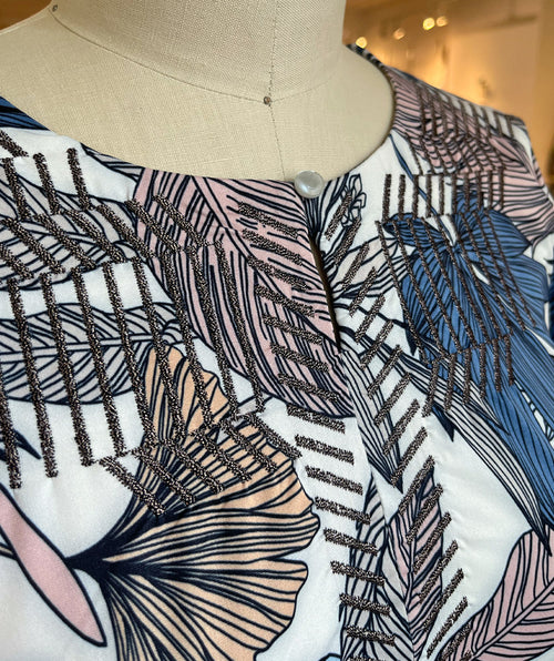 Bianca Leaves and Feathers Knit Dress