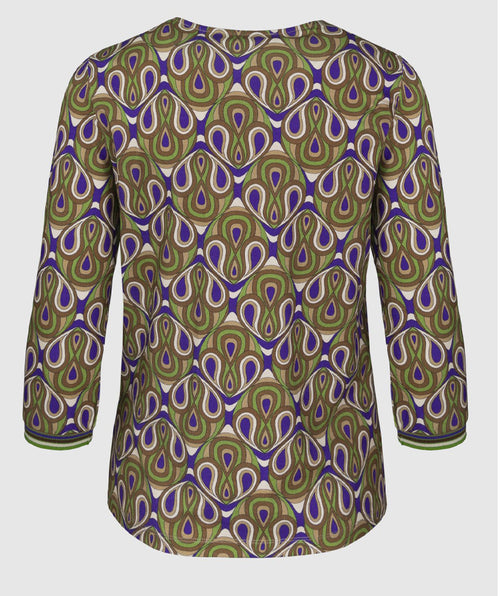Dini Paisley Top Purple Mix - Premium tops from Bianca - Just $60! Shop now at Mary Walter