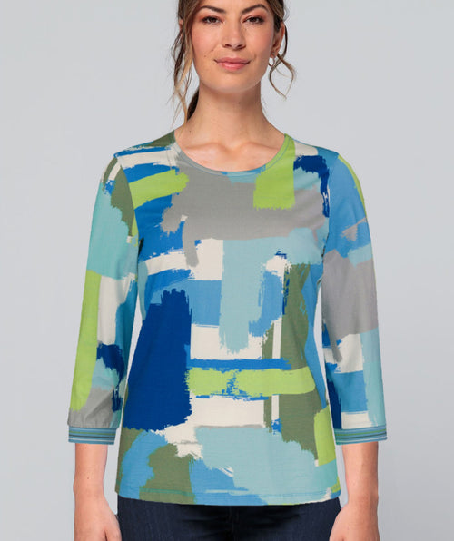 Dini Paint Brush Tee - Premium tops from Bianca - Just $120! Shop now at Mary Walter