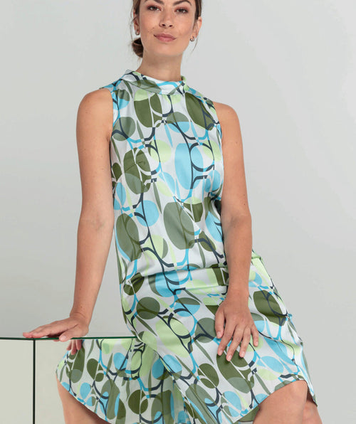 Dolores Fun Circles Shift Dress - Premium dresses from Bianca - Just $230! Shop now at Mary Walter