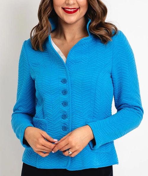 Joalina Textured Knit Jacket - Premium jackets from Bianca - Just $250! Shop now at Mary Walter